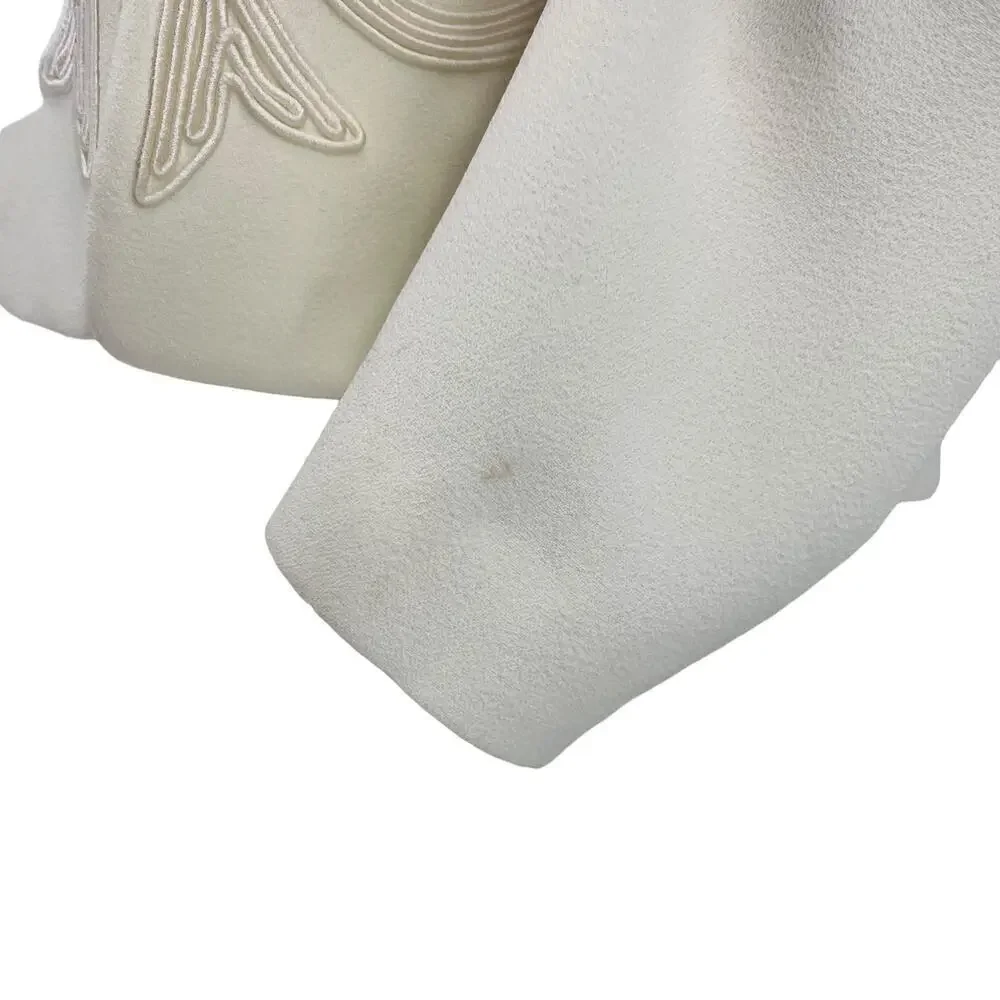 Vintage Adrianna Papell Skirt & Top Set Embroidered White‎ 8 - Picture 9 of 12